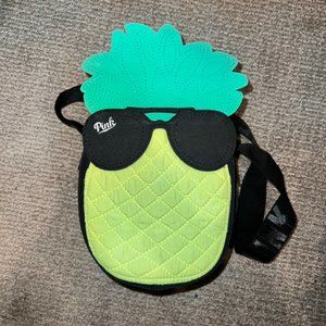 VS PINK pineapple insulated cooler lunch box, beach bag, adjustable cross body
